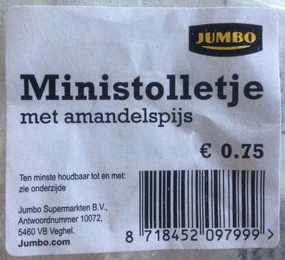 Ministolletje met amandelspijs - نتاج - nl