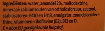 Amandel drink - Zutaten - nl