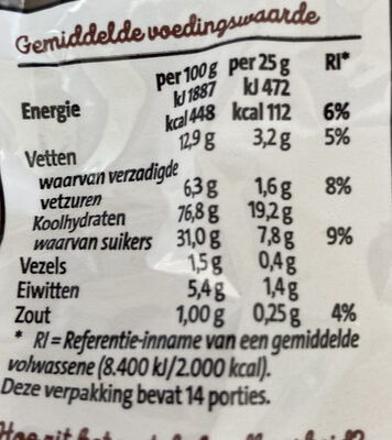 Kruidnoten - Nutrition facts - nl