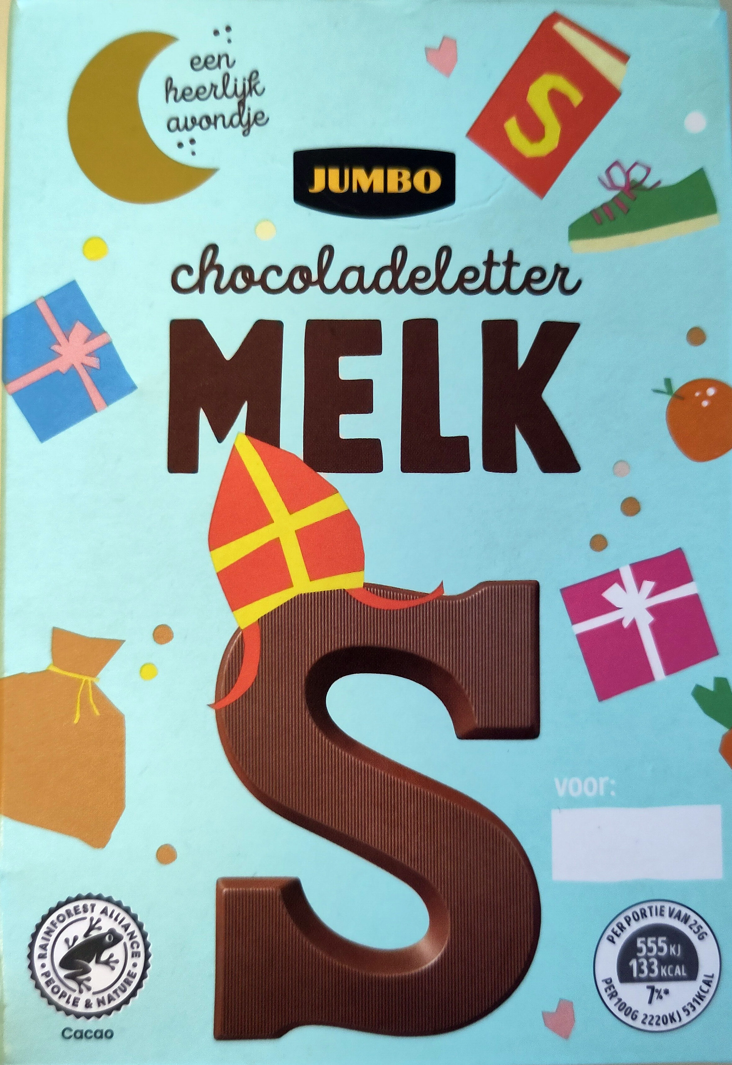 Chocoladeletter Melk S - Product
