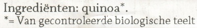 Rode Quinoa - Ingrediënten