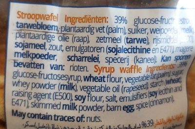Stroopwafels - Ingredienti - nl