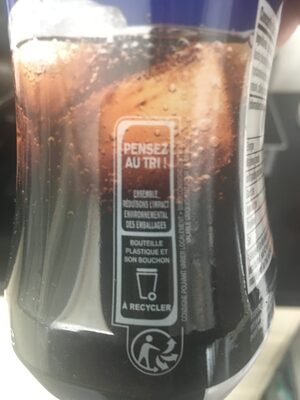 Sodastream concentré, Cola sans sucres - Instruction de recyclage et/ou informations d'emballage