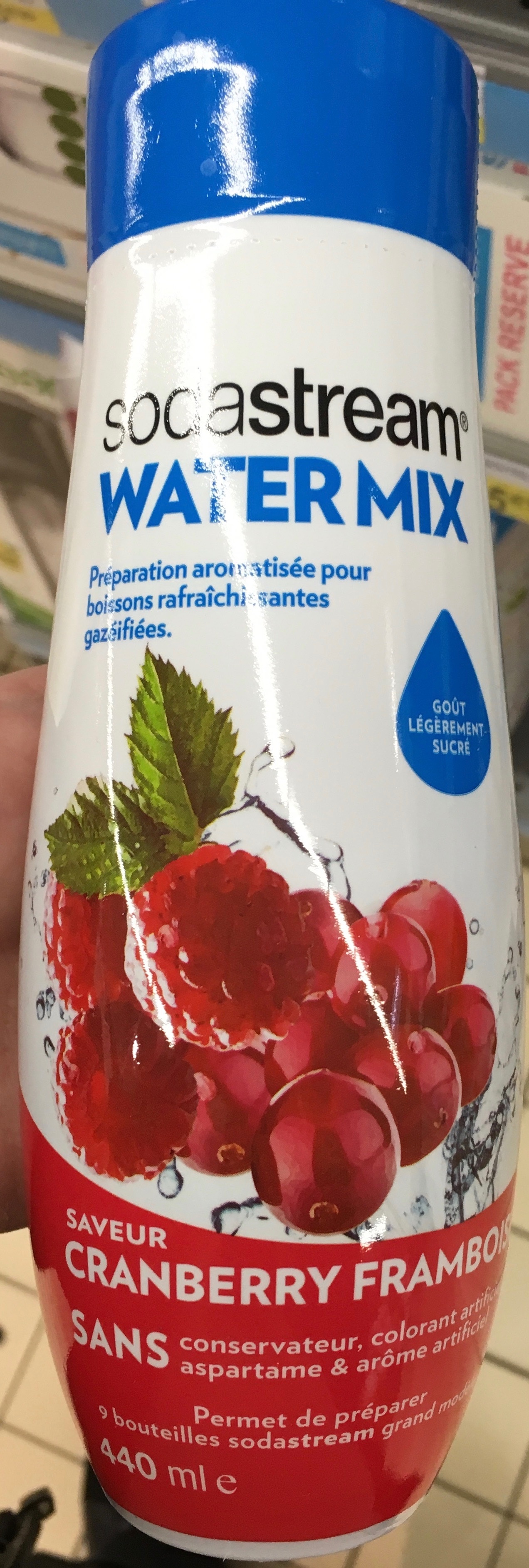 Water Mix saveur Cranberry Framboise - Produit