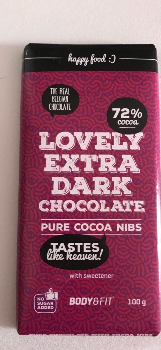 Lovely extra dark chocolate - Produit