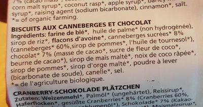 Cranberry-and-chocolate-cookies - Ingrediënten - fr
