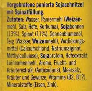 Spinatschnitzel - Ingrédients - de