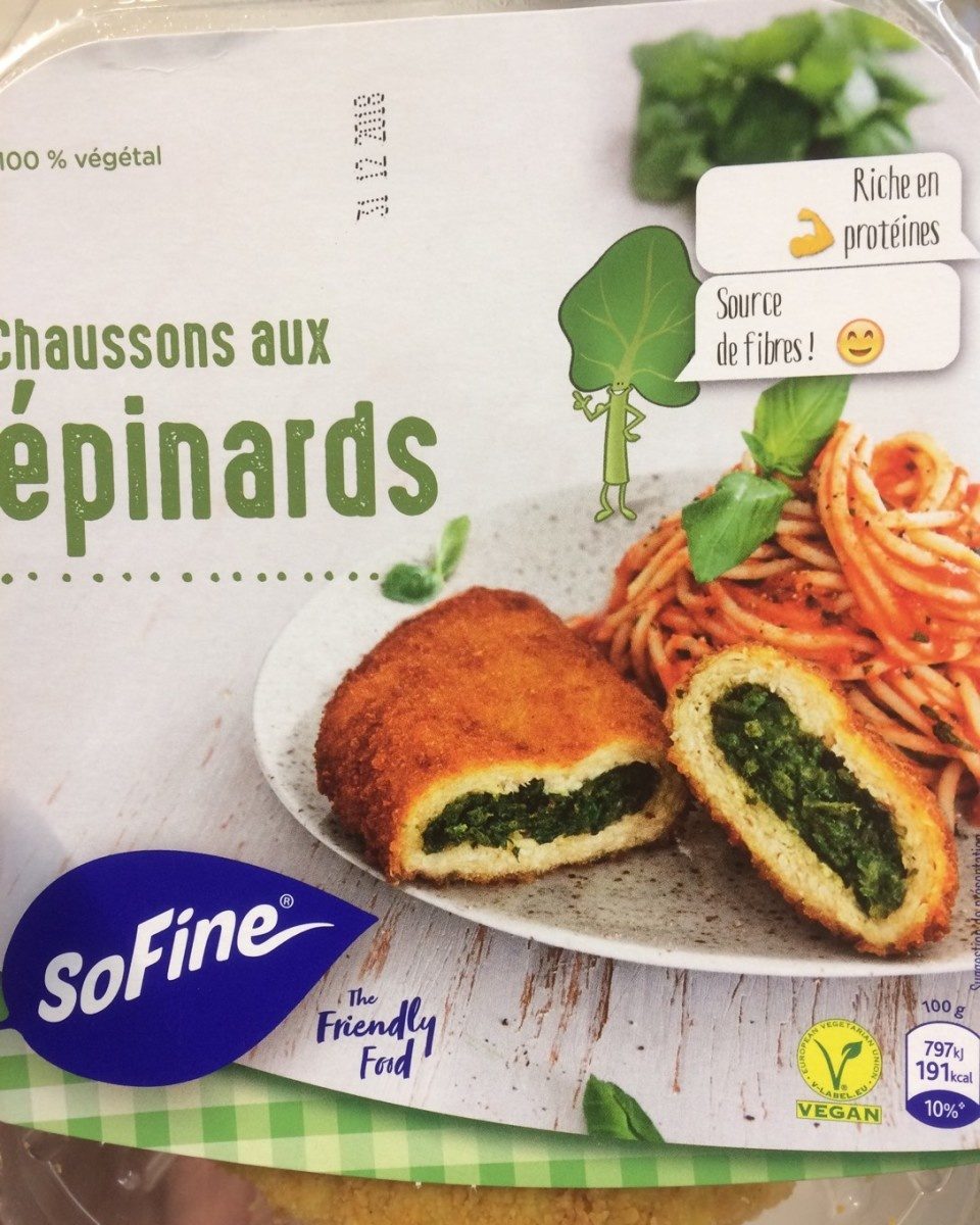 Chaussons aux épinards - Product - fr