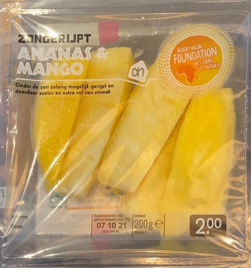 Zongerijpt Ananas & Mango - Produit