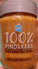 100% Pindakaas Met Stukjes Pot 350 Gram - Product