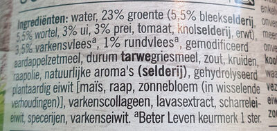 Gevulde groentesoep - Ingredients - nl