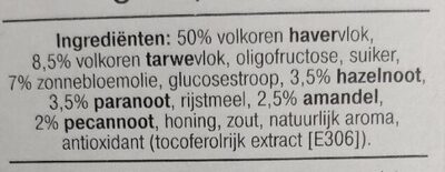 Krokante muesli noten - Ingredients - nl