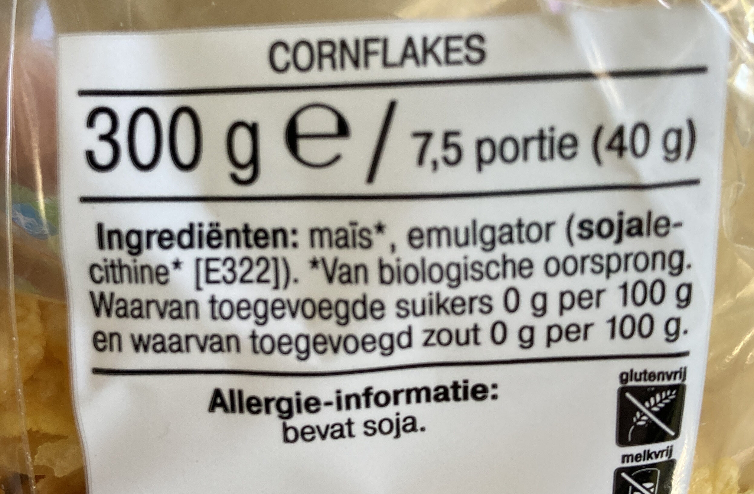 Bio cornflakes ah - Ingrédients - nl