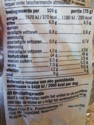 Quinoa - Voedingswaarden - fr