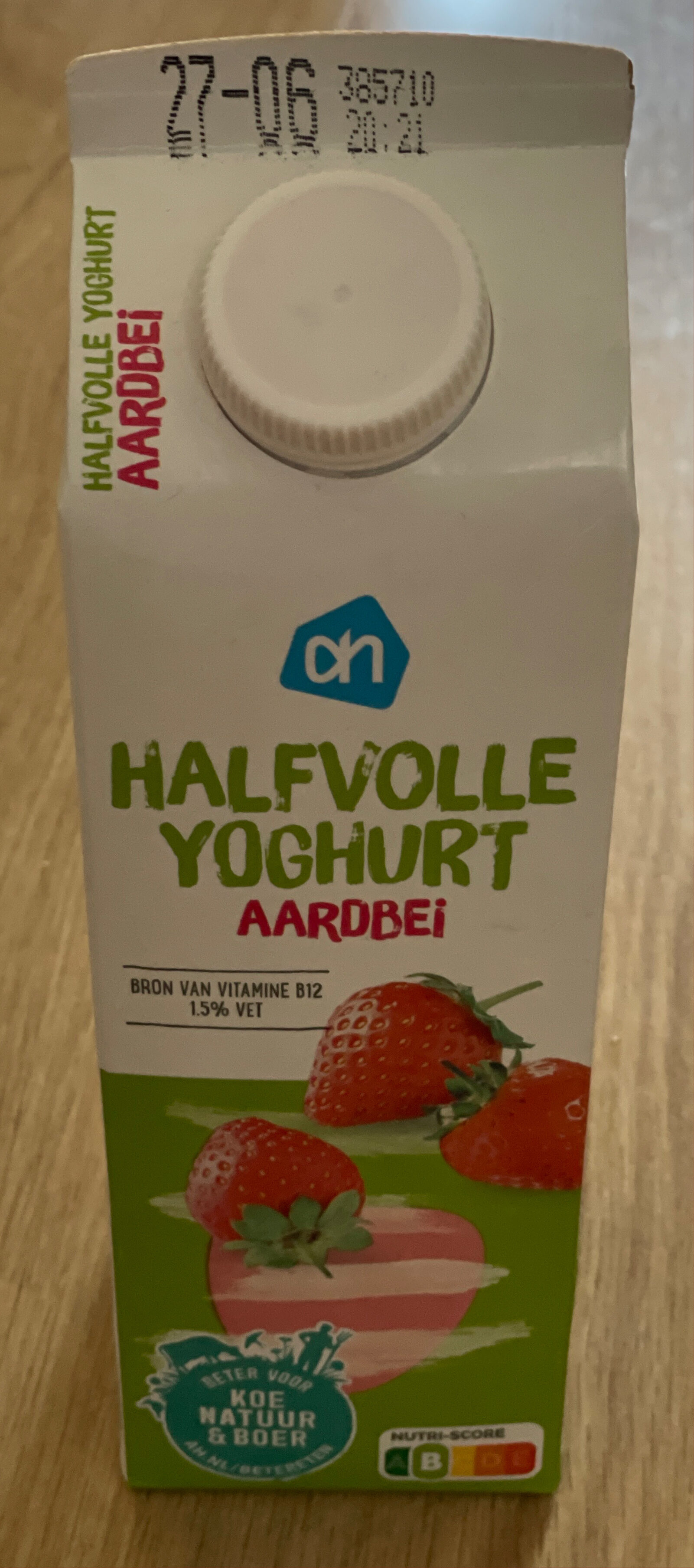 Halfvolle Aardbeien Yoghurt - Product