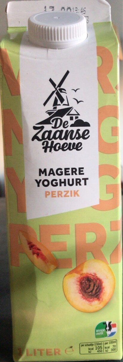 Magere yoghurt perzik - Produit
