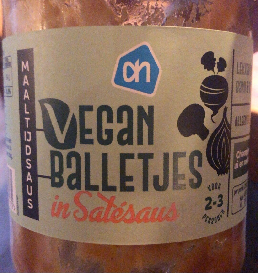 Vegan balletjes in satésaus - Product - fr