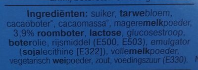 Zaans huisje melkchocolade - Ingrédients - nl