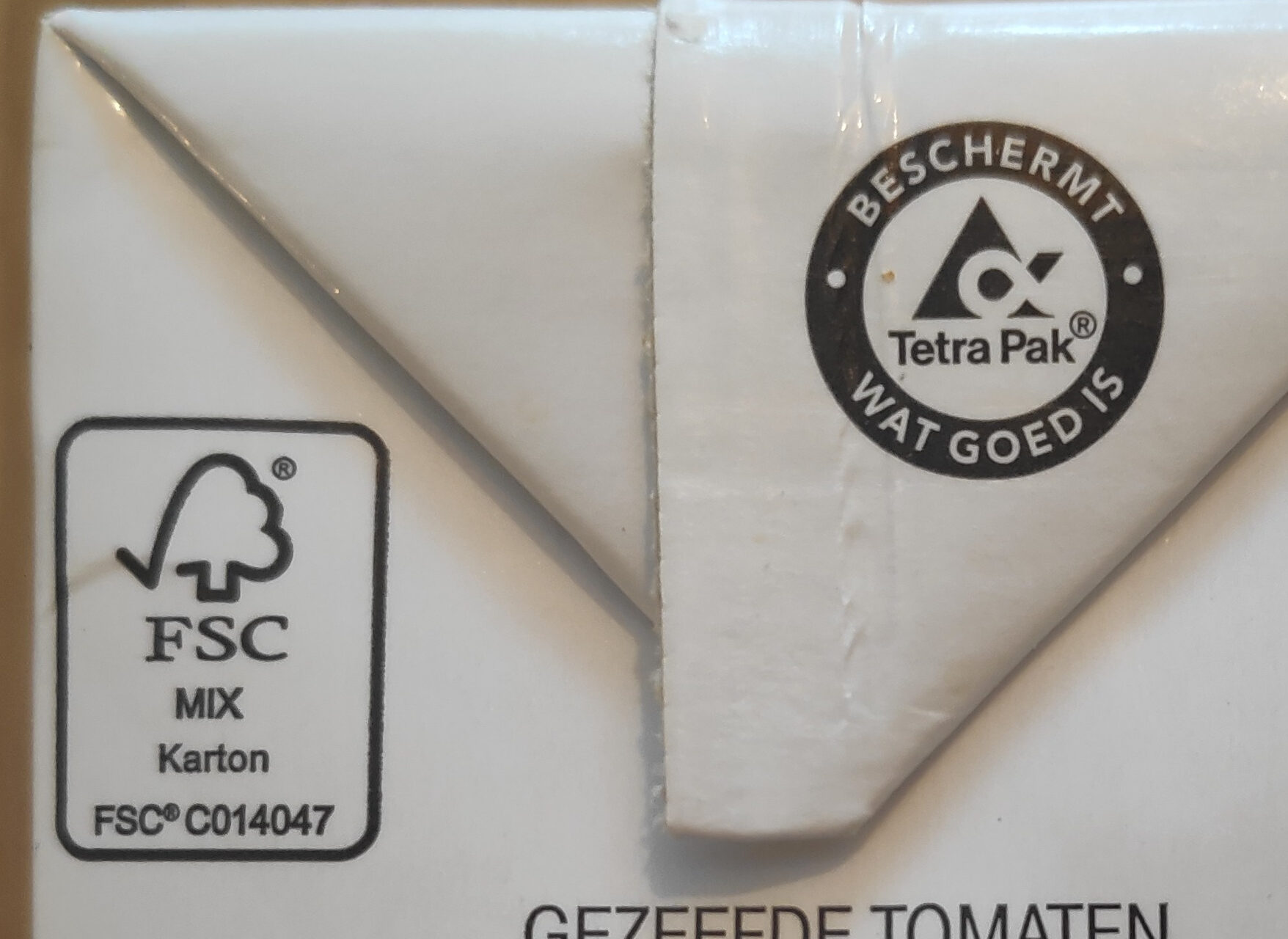Passata tomaten gezeefd - Recyclinginstructies en / of verpakkingsinformatie