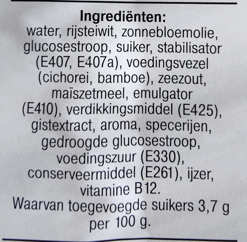 AH vegan kipfilet - Ingrédients - nl