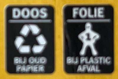 Mueslireep Naturel - Instruction de recyclage et/ou informations d'emballage - nl