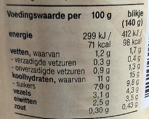 Maiskorrels - Nährwertangaben - nl