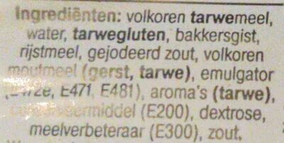 Tijger volkorenbrood - Ingredienti - nl
