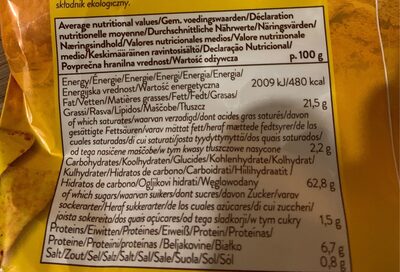 Natural Corn Chips - Información nutricional - fr