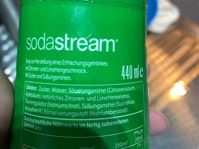 Sodastream - Ingredients - fr