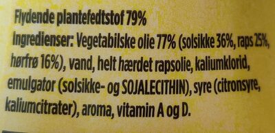 Orginal med Solsikke-, Hørfrø- & Rapsoile - Ingredienser