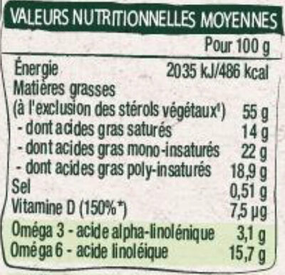 ProActiv EXPERT Tartine et Gourmet Sans Huile de Palme 225g - Voedingswaarden - fr