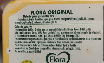 Flora Rica en Omega 3 - Ingredients - es