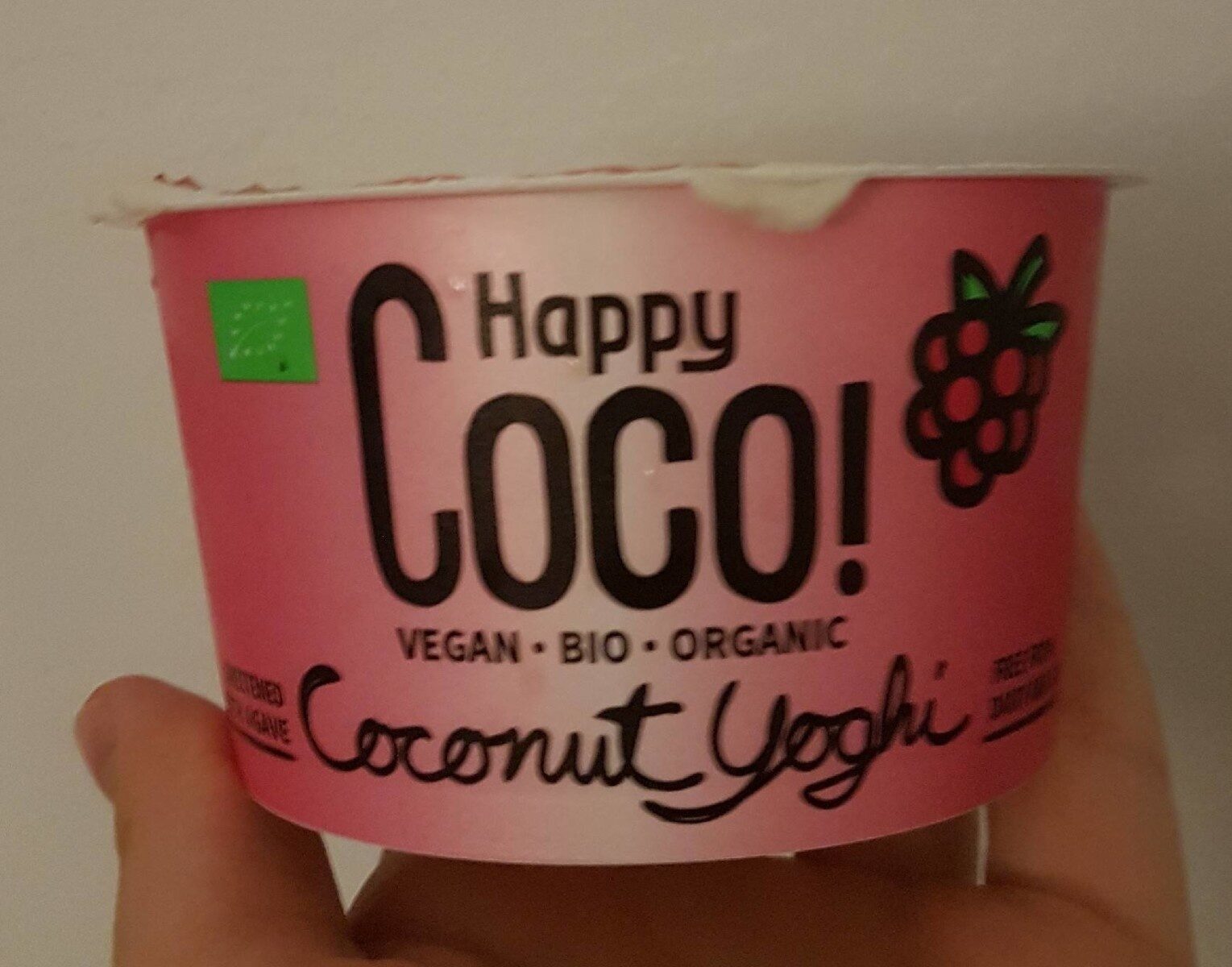 Coconut yogurt. Raspberry - Product - es