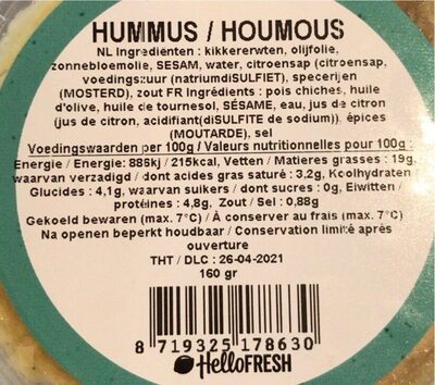 houmous - Produit