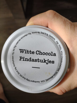 Witte Chocola Pindastukjes - Ingrediënten