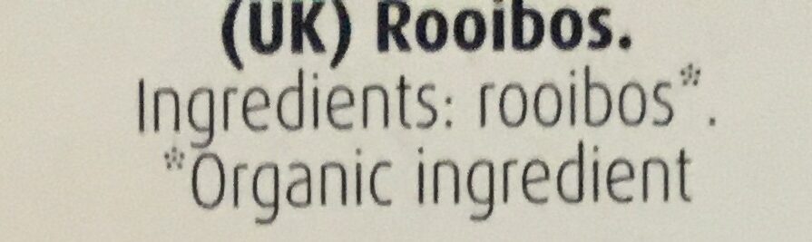 Rooibos - Ingredients
