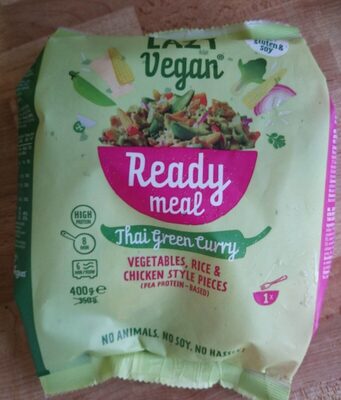 Lazy vegan ready meal thai green curry - Produit - en
