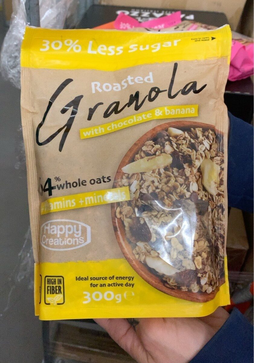 Roasted granola with chocolate & banana - Produit