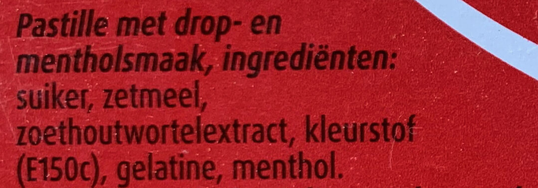 Stophoest - Ingrediënten