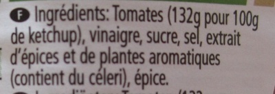 Tomato ketchup - Zutaten - fr