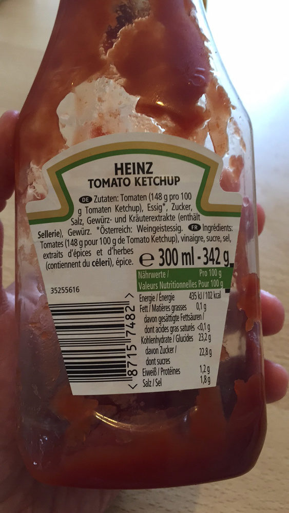 Tomato Ketchup - Zutaten - fr