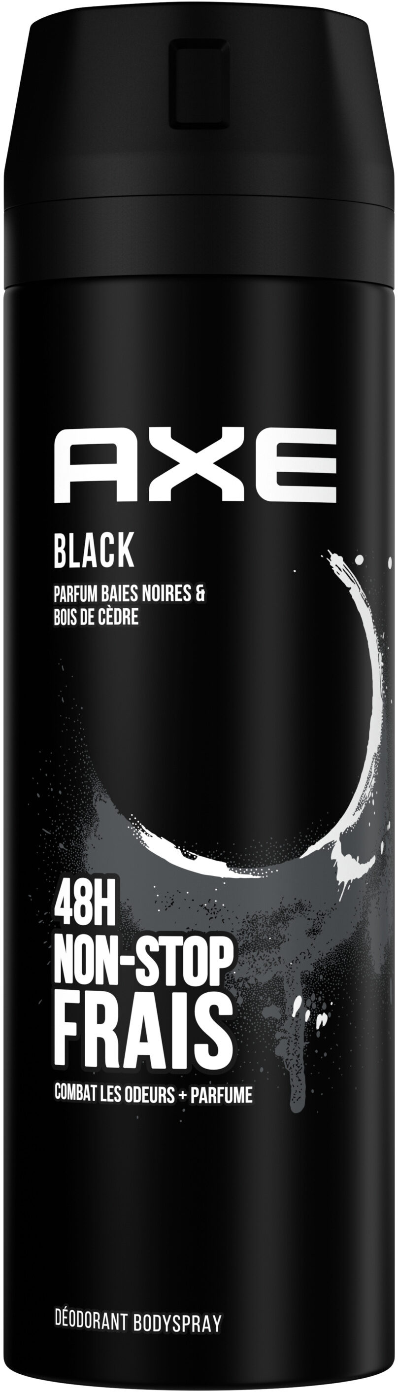 Axe Déodorant Homme Bodyspray Black 48h Non-Stop Frais 200ml - Produit