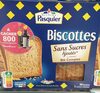 Biscottes sans sucre ajoutés blé complet - Produit