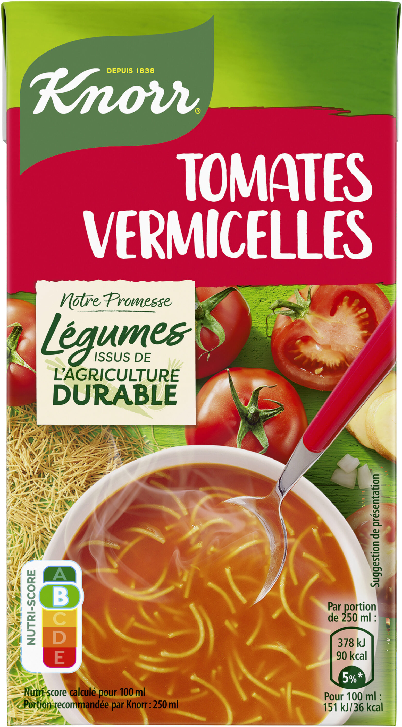 Knorr Soupe Liquide Tomates Vermicelles 50 cl - Product - fr