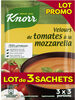 Knorr Soupe Déshydratée Velours de Tomates à la Mozzarella Sachet 3 Portions Lot 3x96g - Produkt