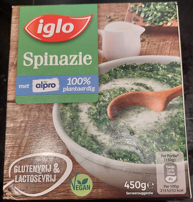 Spinazie met Alpro 100% plantaardig - Produit - nl