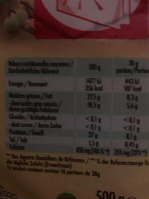 Leerdammer maxi portion - Nutrition facts