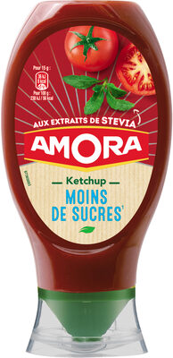 Amora Ketchup Plaisir+ Stevia Flacon Souple 465g - Produit