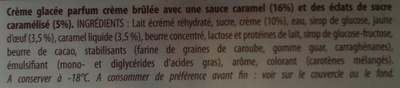 Carte d'Or - Les Sensations - Saveur Crème Brûlée au Caramel croquant - Ingrediënten - fr