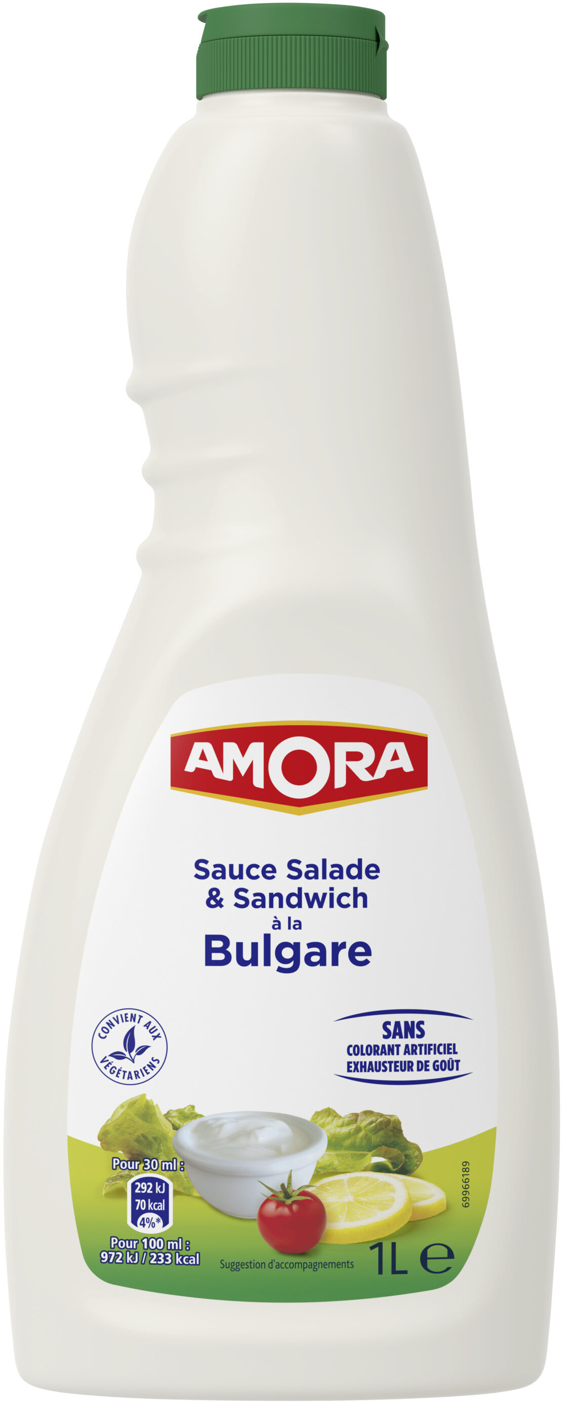 Amora Sauce Salade & Sandwich à la Bulgare 1L - Produit